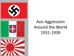 Axis Aggression 1931-1939