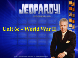 Quiz 3 Jeopardy Review Game