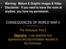 Consequences of World War ii