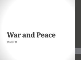 War and Peace - Net Start Class