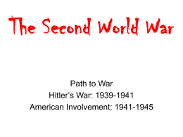 The Second World War