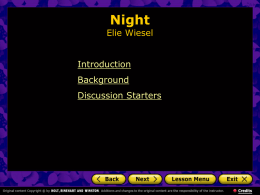Night Introduction Powerpoint