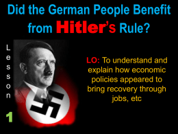1. did germans benefit from nazi rule