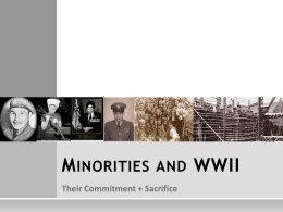 Minorities in WW2 File