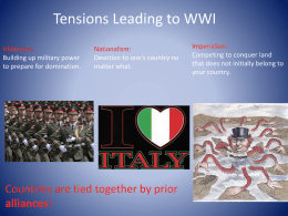 Outcomes of WWI