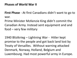 Phases of World War II First Phase