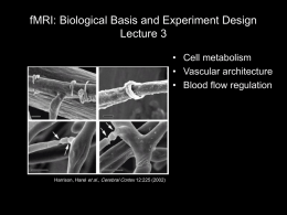 fMRI: Biological Basis and Experiment Design