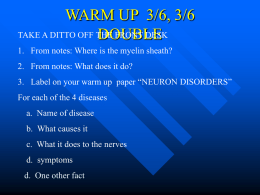 WARM UP 3/4 - KENYON'S CLASS