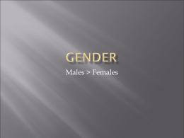 Gender - Gateway IB 2012