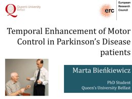Temporal Enhancement of Motor Control in Parkinson’s