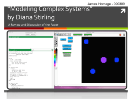 Modeling Complex Systems” by Diana Stirling