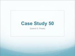 Case Study - University of Pittsburgh