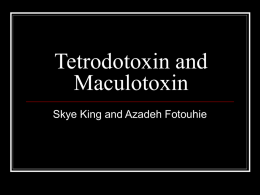 Tetrodotoxin and Maculotoxin