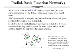 Radial-Basis Function Networks