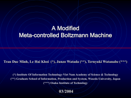 Meta-controlled Boltzmann Machine