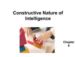 Constructive Nature of Intelligence