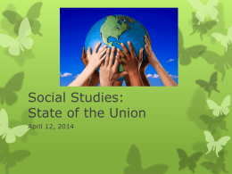 Social Studies: State of the Union
