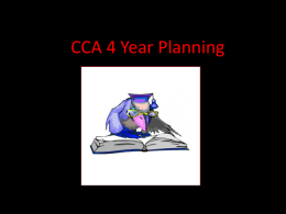 CCA 4 Year Planning - Canyon Crest Academy
