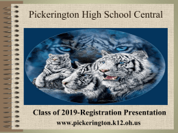 High School Registration - Pickerington Local School District