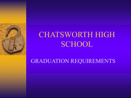 Graduation requirements - California State University, Northridge