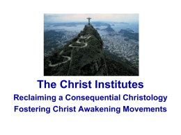 PowerPoint - The Christ Institutes