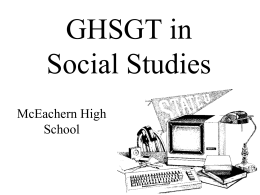 Social Studies - McEachern High School