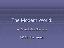 The Modern World:
