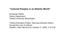 Colonial People in the Atlantic World
