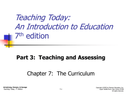 Teaching Today: An Introduction to Education 7th edition
