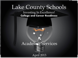 World History - Lake County Schools