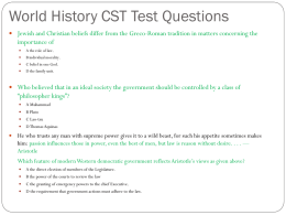 World History CST Test Questions
