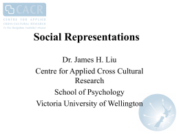 Identity and History - Victoria University of Wellington