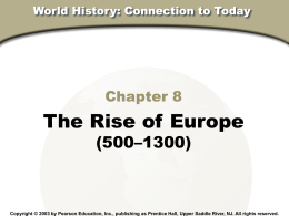 The Rise of Europe Powerpoint