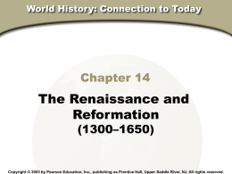 Renaissance and Reformation Power Point ppt
