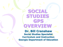 social studies gps overview
