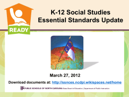 March SS Webinar - Social Studies Wiki