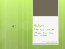 Italian Renaissance - 102camardaportfolio