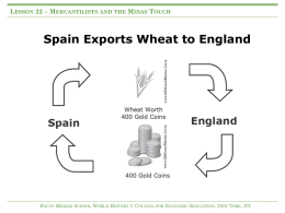 Spain Exports Wheat to France - Middle School History