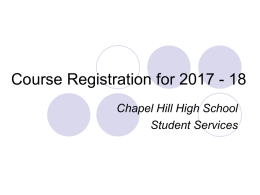 File - Chapel Hill High School Student Services