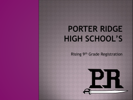 Porter Ridge High School*s