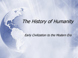 History of the Human Race