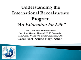 Articulation Night Introduction - Coral Reef, IBIS Foundation Home