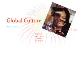 Chapter 33 Global Culture By Laura Marin