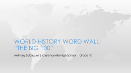 POWERPOINT EXPLAINING THE "BIG 100" File