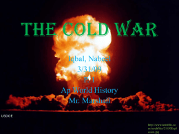 Chapter 31 The Cold War By Nabeel Iqbal