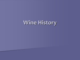 Wine History - Teacher SSRU