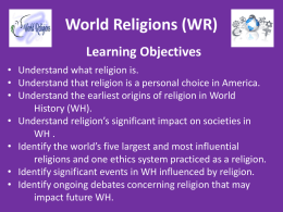 PPT World Religions