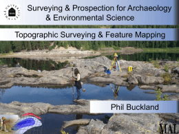 Surveying & Prospection for Archaeology & Environmental