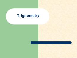Trigonometry for Physics