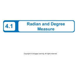 radian measure